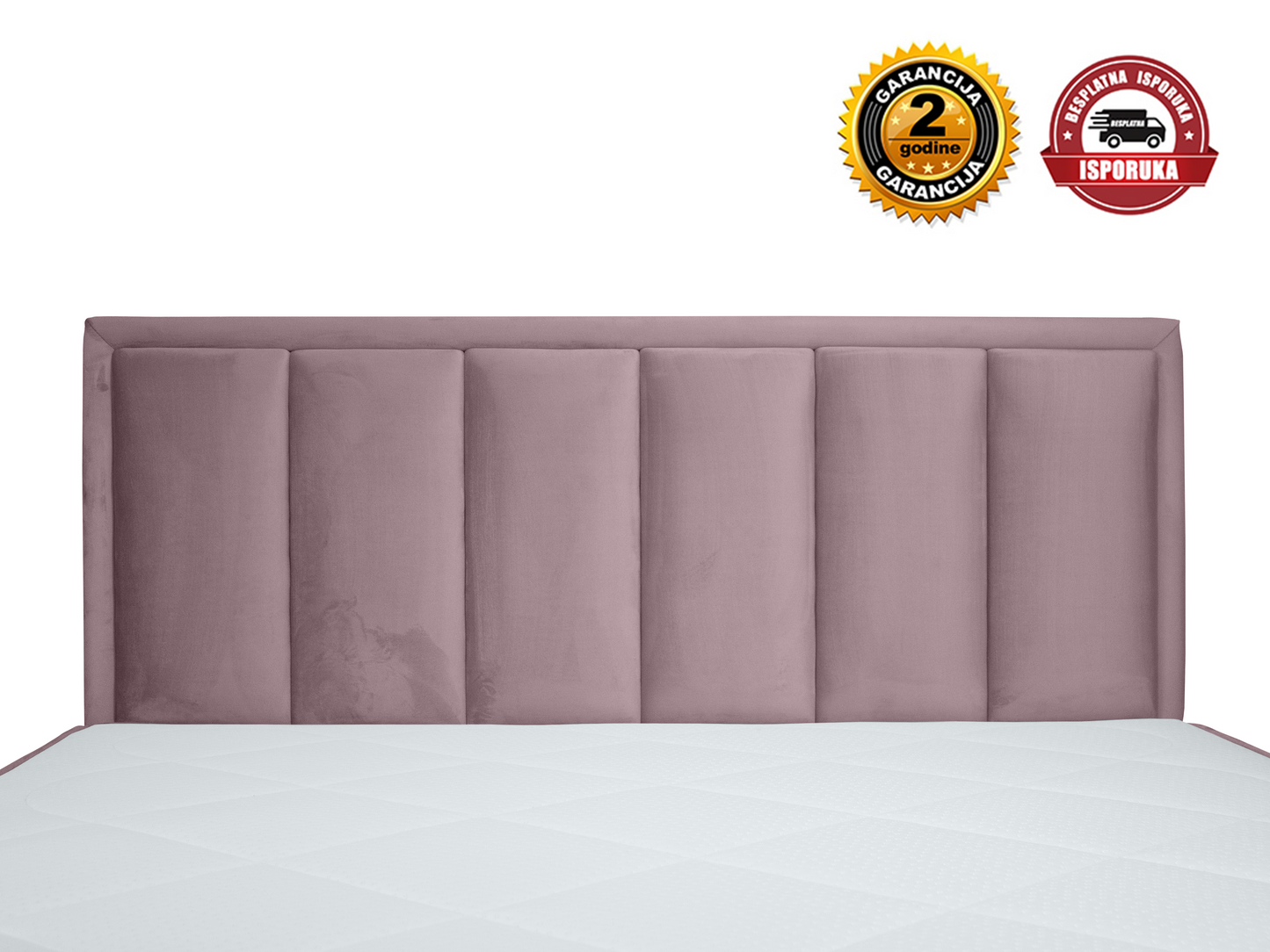 Francuski ležaj SOFT roze